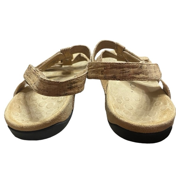 Vionic “Amber” Tan Cork Adjustable Sandal Size 9 - Picture 3 of 11